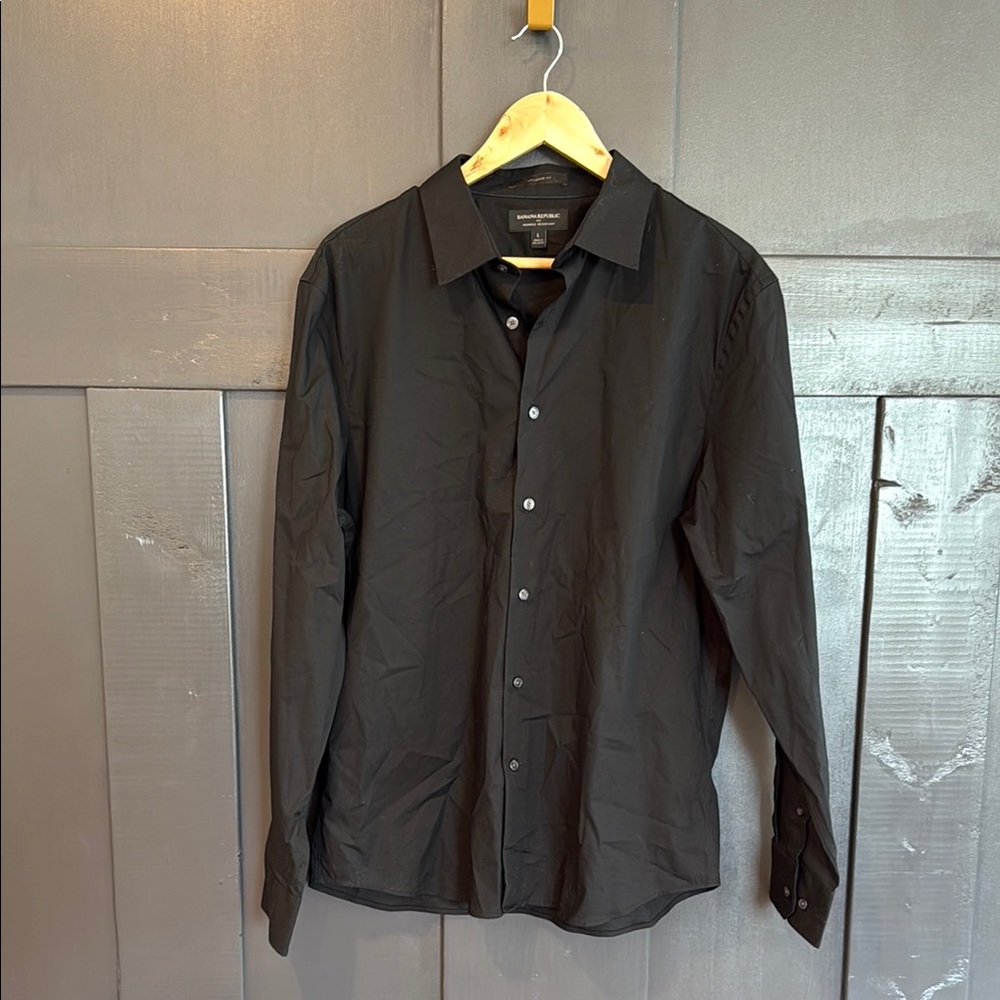 Men's Black Dress Shirt